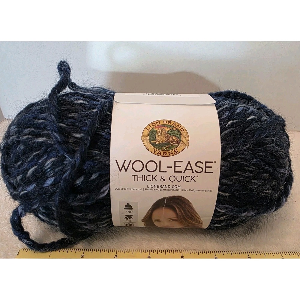 Lion Brand Wool-Ease Thick & Quick Yarn‎ - Blue